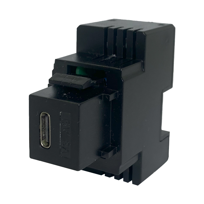 Value 25.99.8207 Modulo Keystone USB 3.0 Nero Due Porte Per Collegamento Periferiche